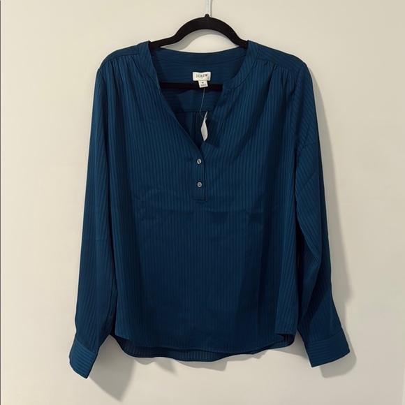 J. Crew Women’s Popover Placket Blouse - Picture 1 of 4